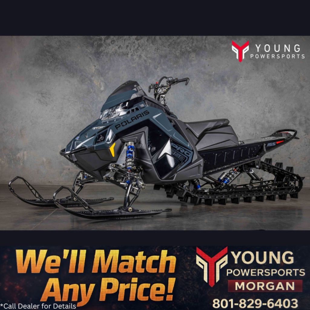 2026 Polaris® 850 PRO RMK 155 Gloss Black / Blue Dusk