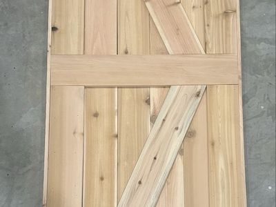 Custom Built Wood Barn Door 32"Wx84"H