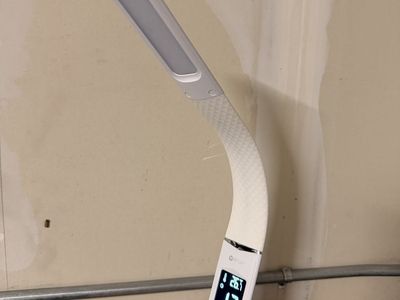 OttLite LED Desk Lamp with Digital Display Screen & Qi Wireless Charging Base