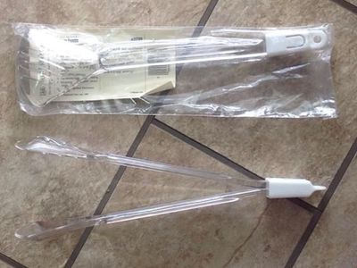 Pampered Chef 3-Way Tongs Clear Polycarbonate Kitchen Utensils