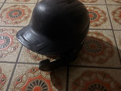 Rawlings Black Baseball Batting Helmet with Jaw Guard