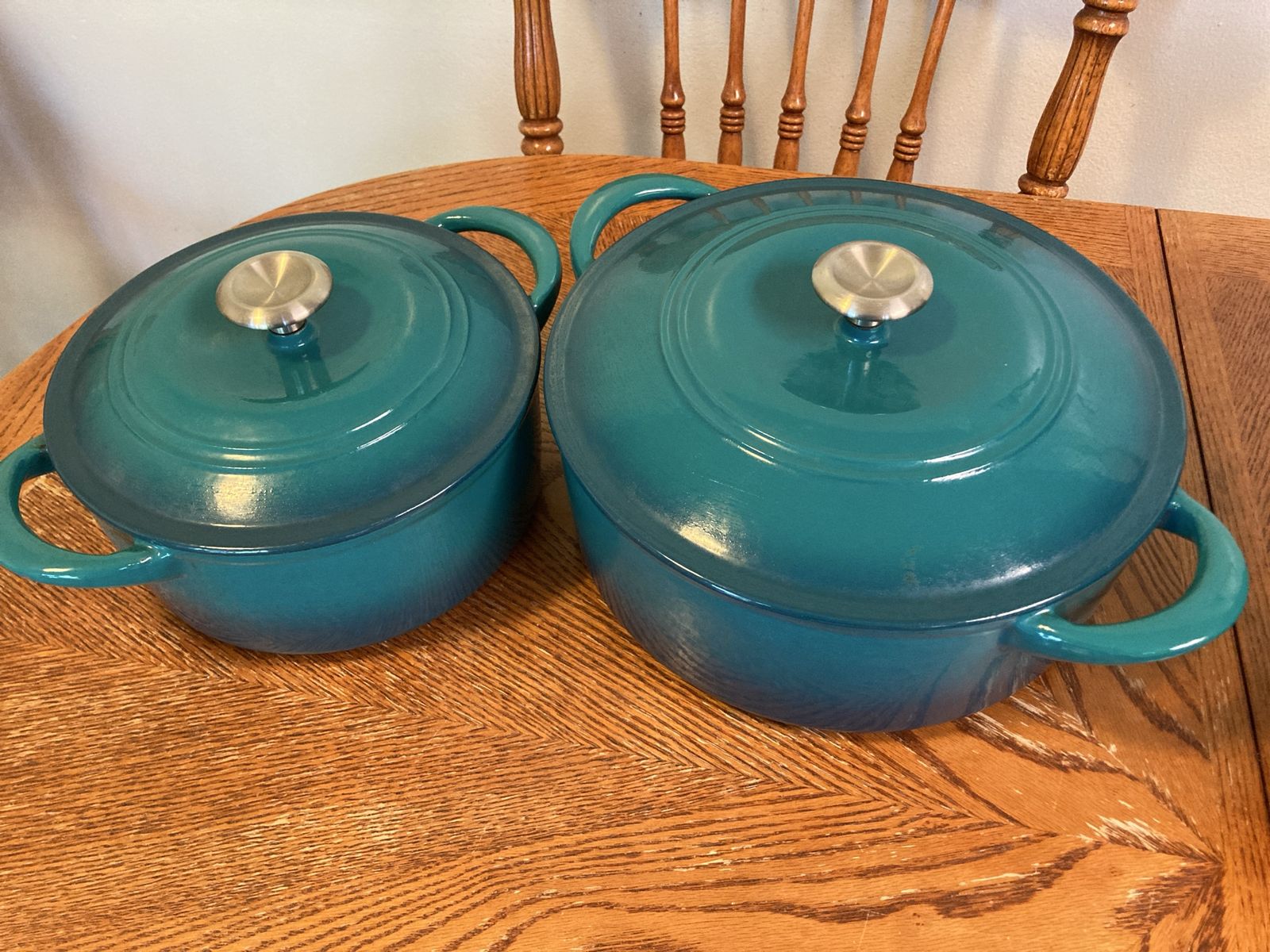 Tramotina Cast Iron Dutch Ovens (enameled); set of 2