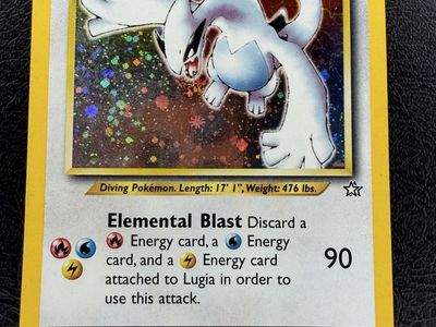 Pokemon Lugia 9/111 Neo Genesis Holo WOTC MP/HP Vintage Card