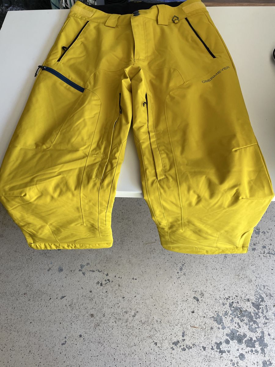 Obermeyer Teen XL (18) Yellow Ski Snow Pants with Extended Wear System
