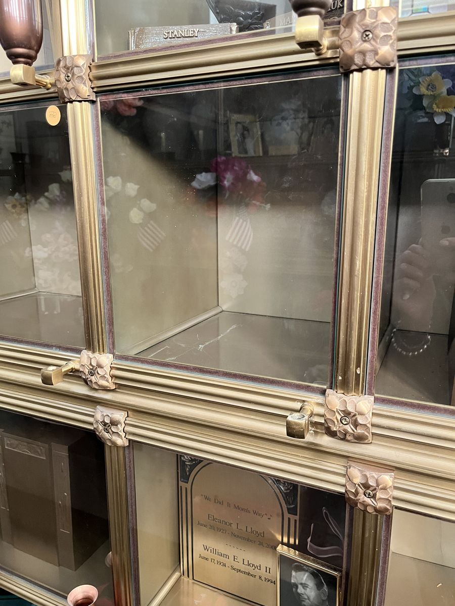 Cremation niche, Salt Lake City, Utah