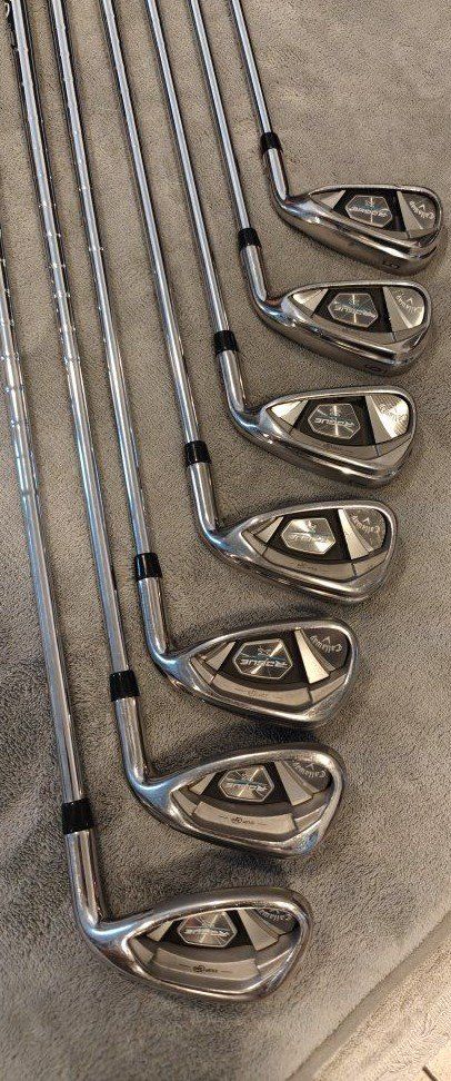 Callaway Rogue X Irons Set 5-PW, A Wedge - True Temper XP 95 S300 Steel Shafts