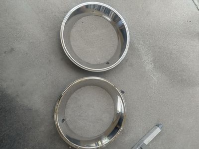 GM stainless 15” beauty rings - Pair, Classic Car or Truck