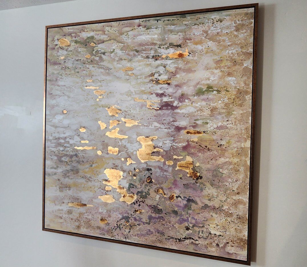 large abstract painting