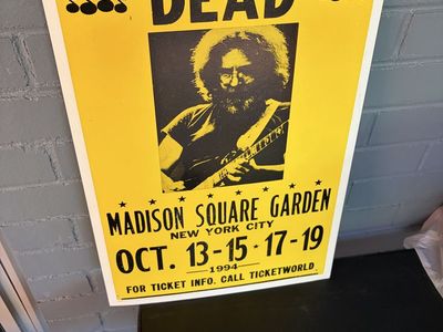 1994 Madison square garden music cardboard poster art