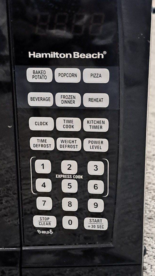Hamilton Beach Black Countertop Microwave Oven - Compact & Functional