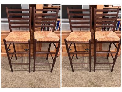 4 bar height barstools 30” floor to seat