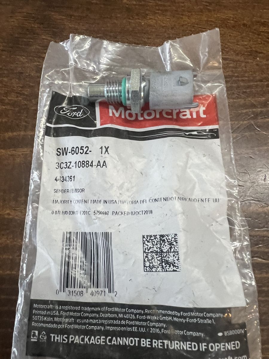 OEM Ford Motocraft SW-6052 Oil/Coolant