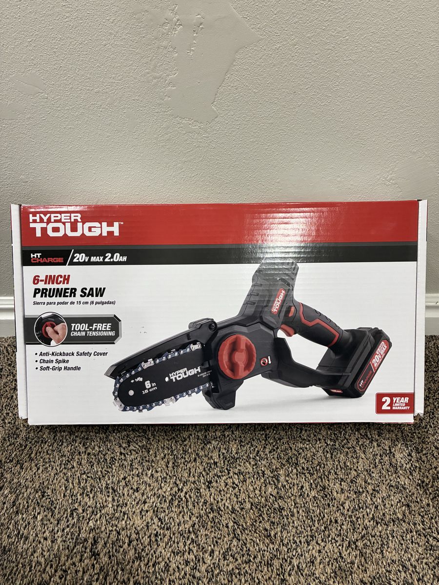 Hyper Tough 6-inch Pruner Saw 20V Max 2.0Ah