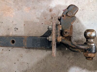 8 tons Pintle Hitch with mount extender