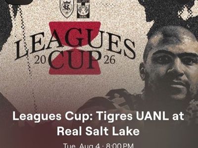 3 Tickets: RSL vs. Tigres UANL - Leagues Cup Aug 4th @ America First Field