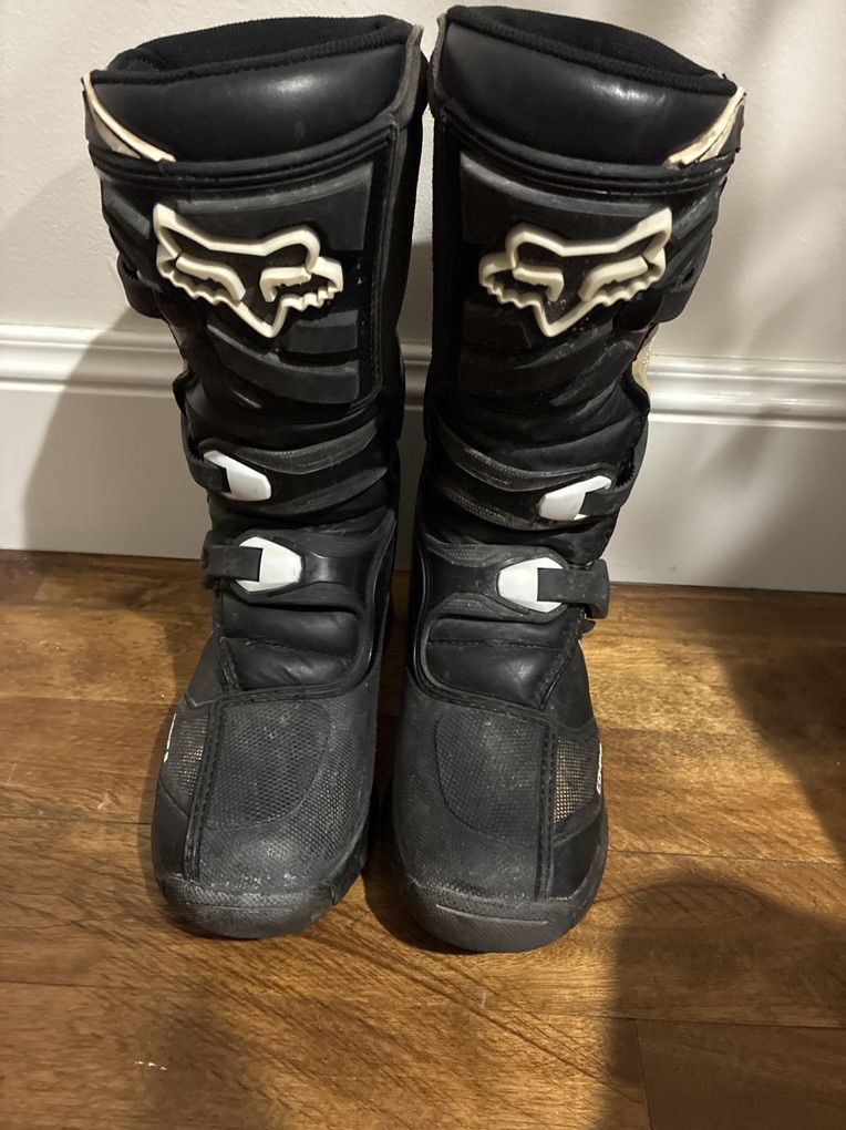 Fox Comp 3 Motorcyle Boots Size Y4