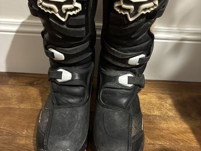 Fox Comp 3 Motorcyle Boots Size Y4