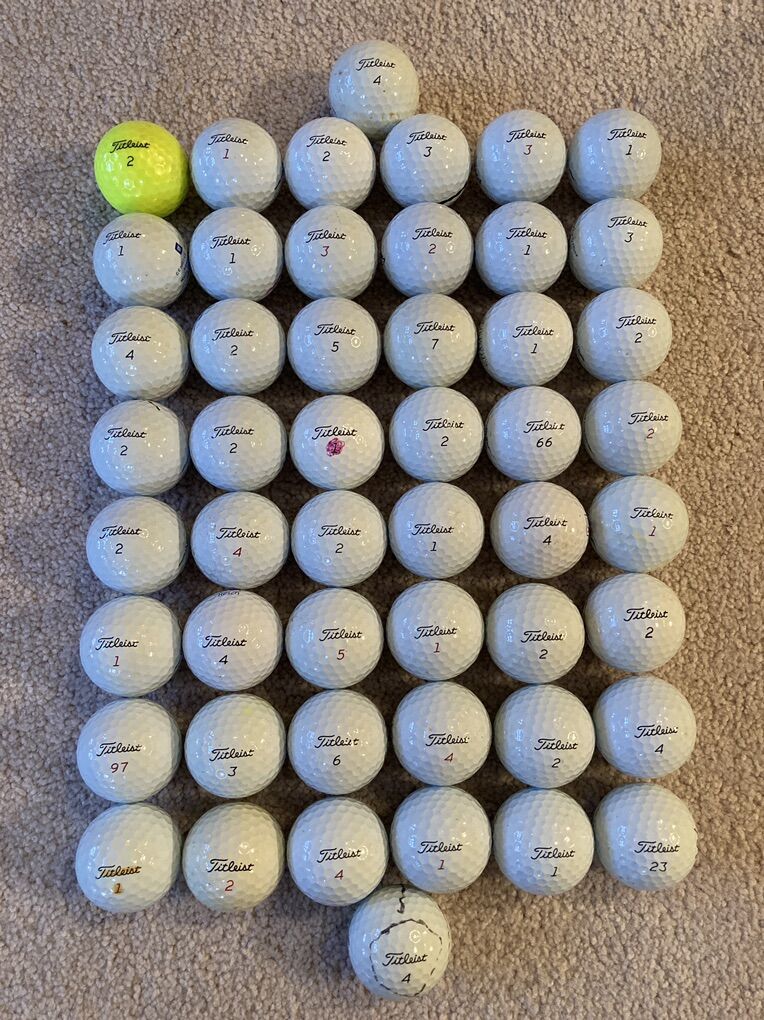 50 Titleist Pro V1 Golf Balls EXC $35