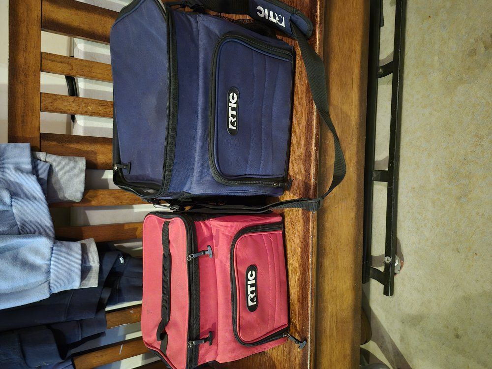 Two Rtic soft lunch boxes