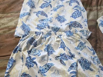 2 sets UNIQUEONE Women PJ Set Crop Cami Tops and Shorts Set turtle print LG, XL 2 for $10 or 1 for 6