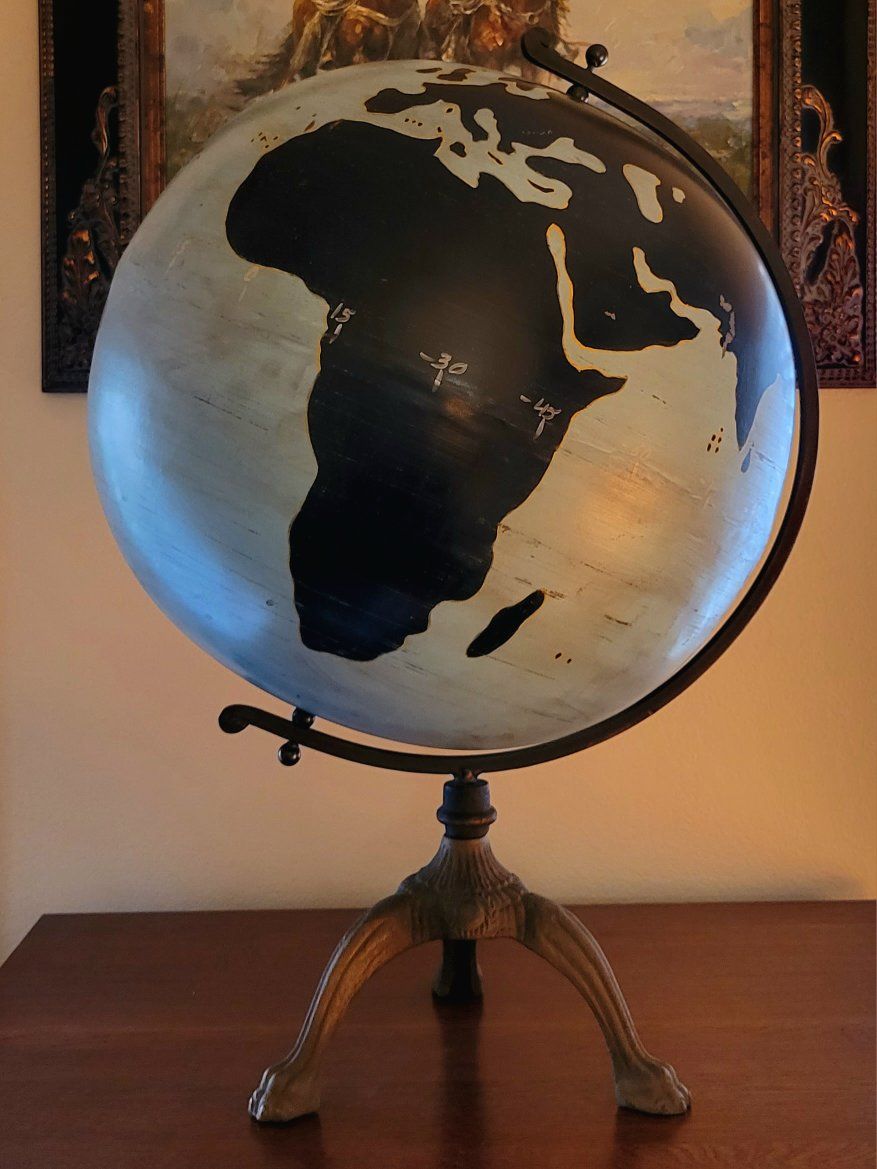 Rare WW2 Denoyer-Geppert Military Chalk Globe