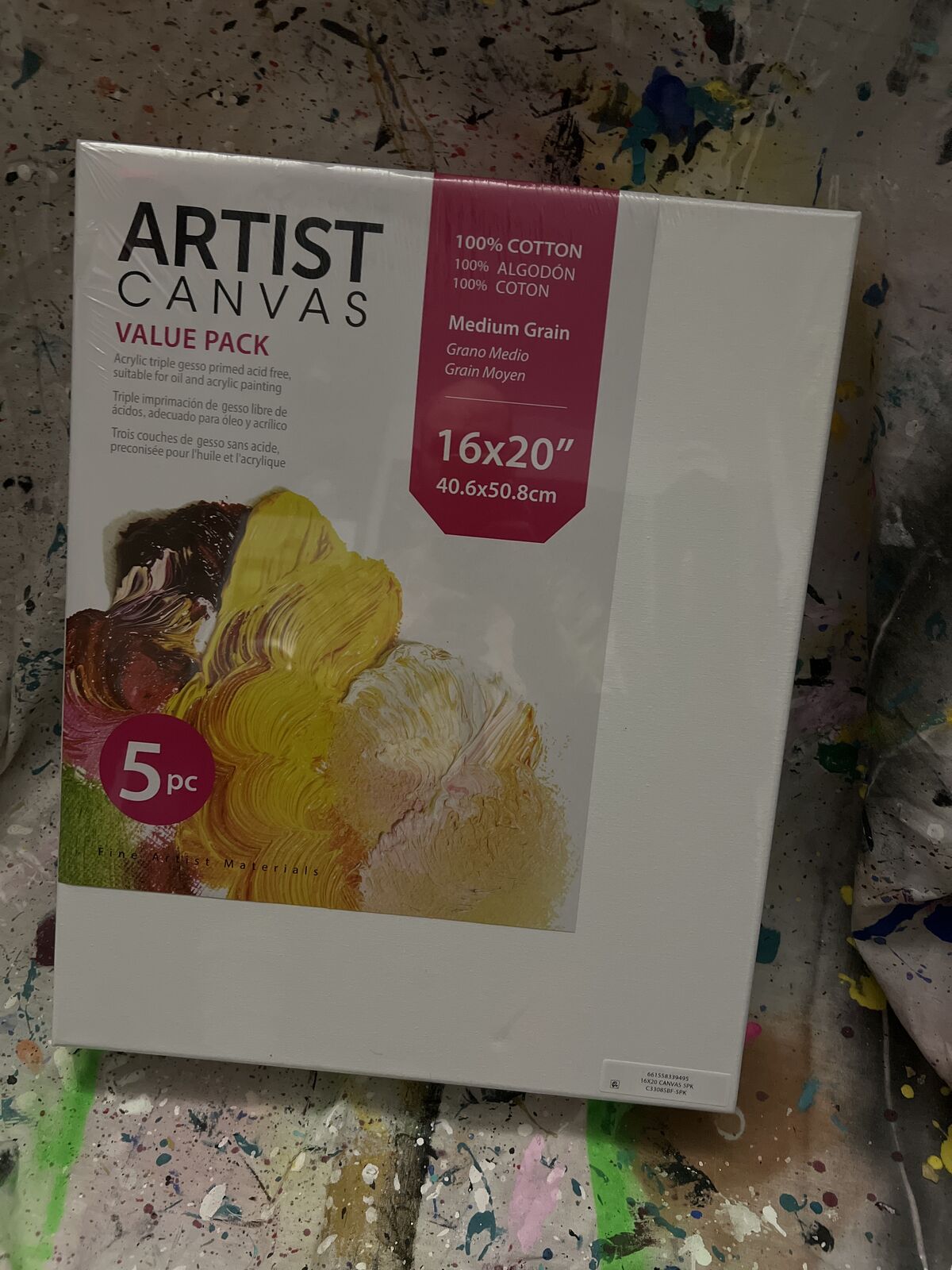 Brand New Five Pack 16 X 20 Canvas