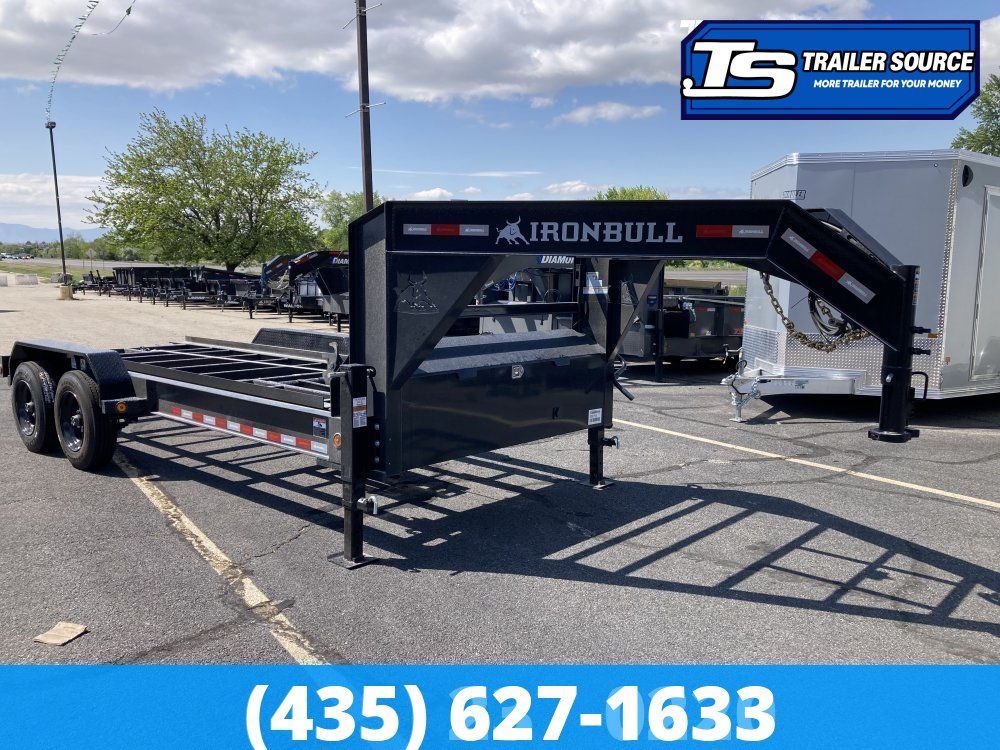 7x16 Iron Bull DBG Gooseneck Roll Off Trailer - 16K GVWR -