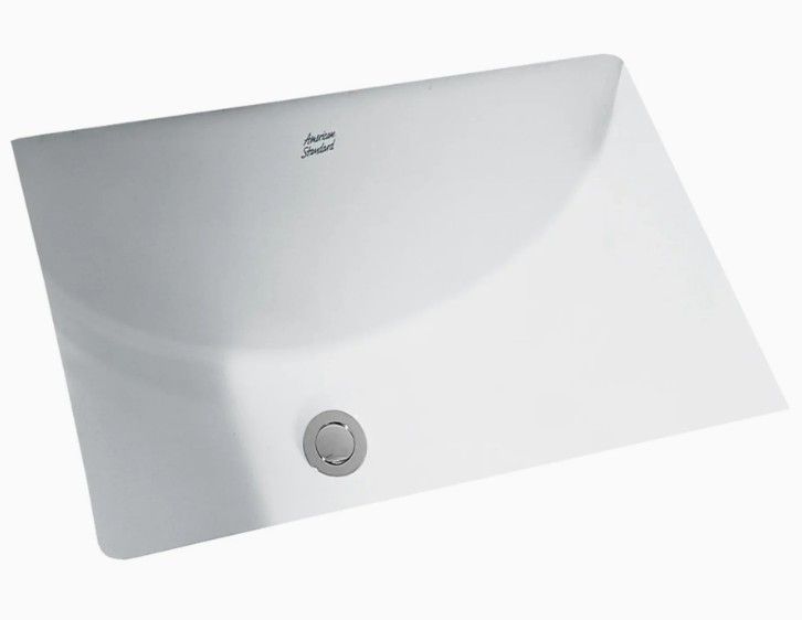 NEW American Standard Studio Undermount Bathroom Sink (White) - 18"x12"