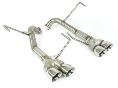 Nameless Performance Muffler Delete Axle Back Exhaust Double Wall Polished Tips for 2015-2021 Subaru WRX & STI WRXSTI RSPD034