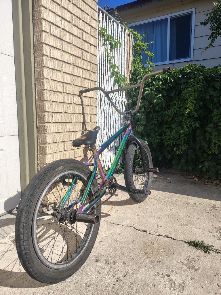 Custom Built BMX Bike Oil Slick Frame with Odyssey Parts (Used)