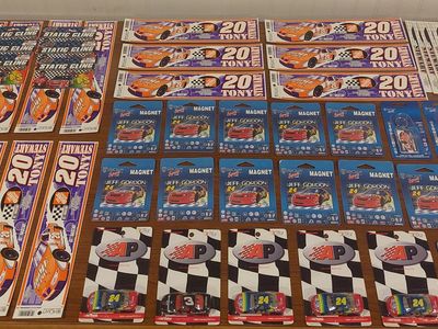 HUGE VINTAGE NASCAR COLLECTIBLES LOT – JEFF GORDON, TONY STEWART & MORE