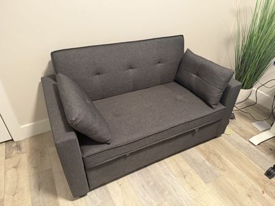 Fold Out Love Seat Couch Sofa Bed