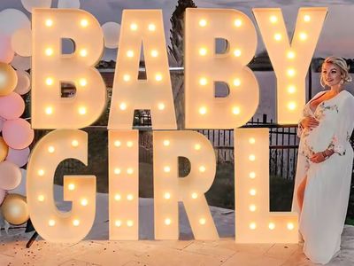 Baby Light-Up Letters Rental+Balloon SetupBaby Sh