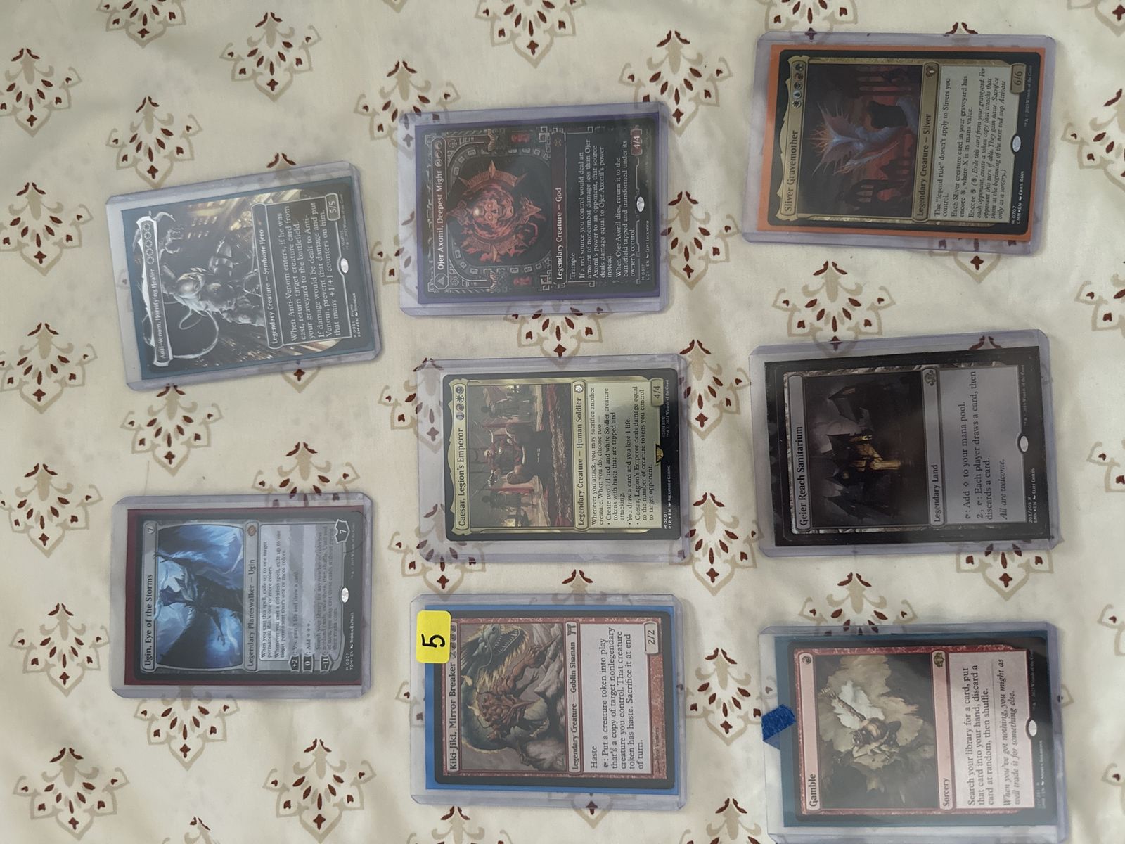MTG Commander Staples: Ugin, Ojer Axonil, Kiki-Jiki, Sliver Gravemother, Geier Reach Sanitarium, Gamble