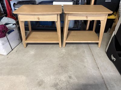 Pair of nightstands with power