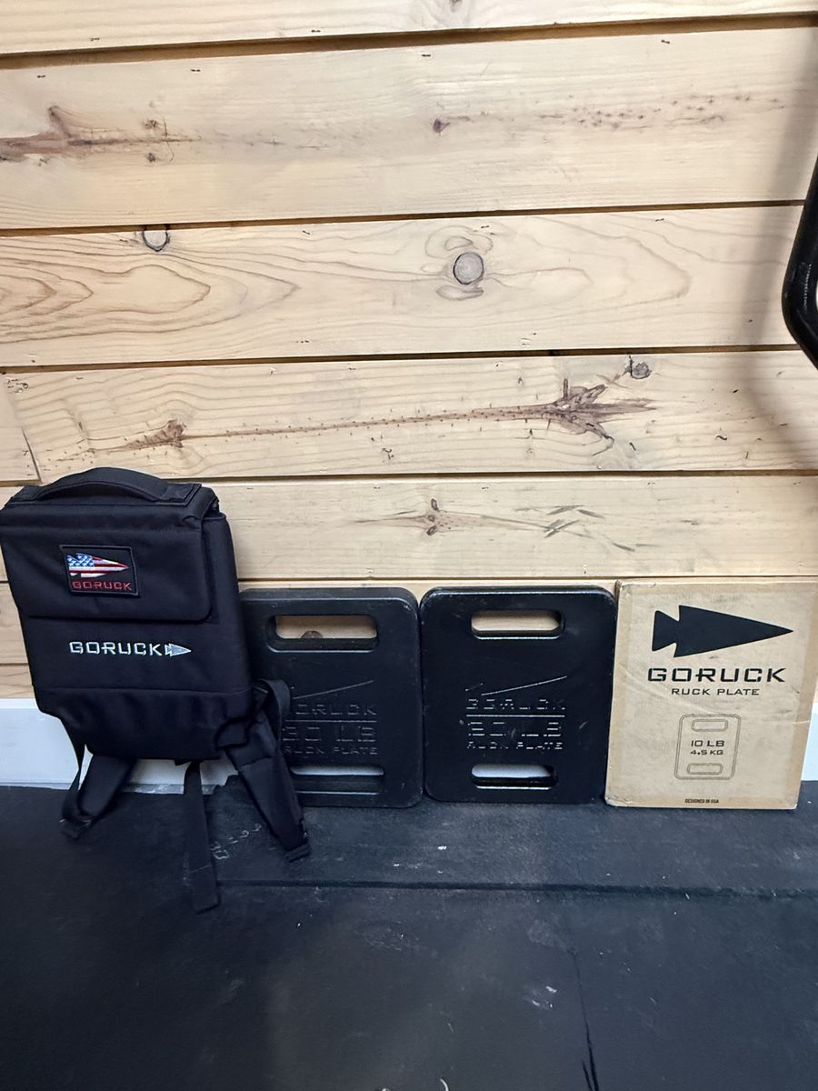 New GoRuck Plate Carrier 3.0 with 30,20,10 Pound Plates