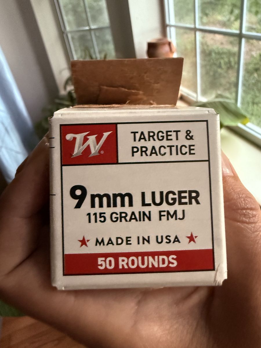 9mm FMJ bullets 50 rounds