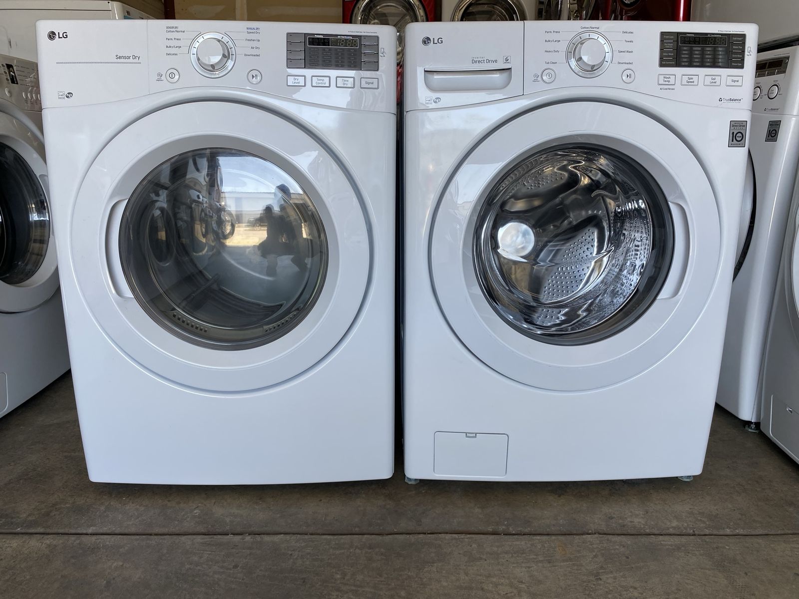 LG washer and 4 prong electric dryer