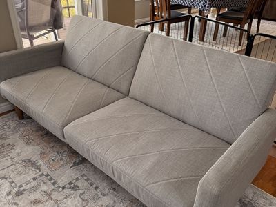 Grey modern futon ($250 new)