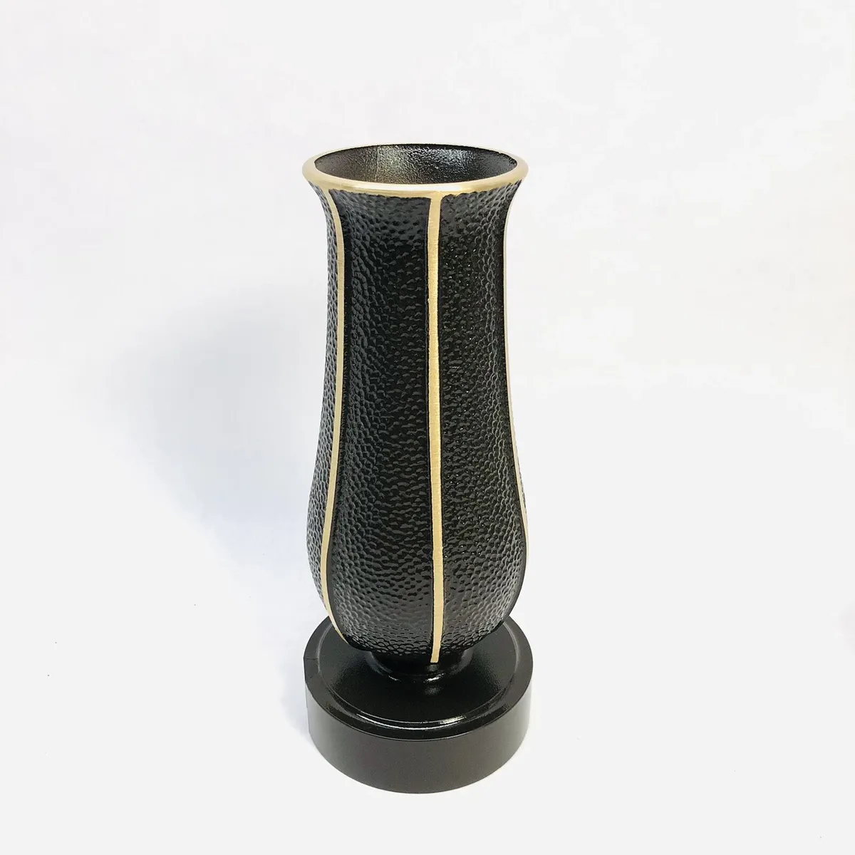 Patrician Grave Marker Vase Solid Bronze for Grant Bronze Gravestones, Dark Brown