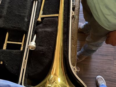 Student Trombone. Kohlert Brass Trombone with Case - Used Band Orchestra Instrument