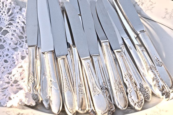 Large Selection of  Antique Silverplated Flatware,  Spoons, Forks, Knives and servers...Priced per piece on silverware