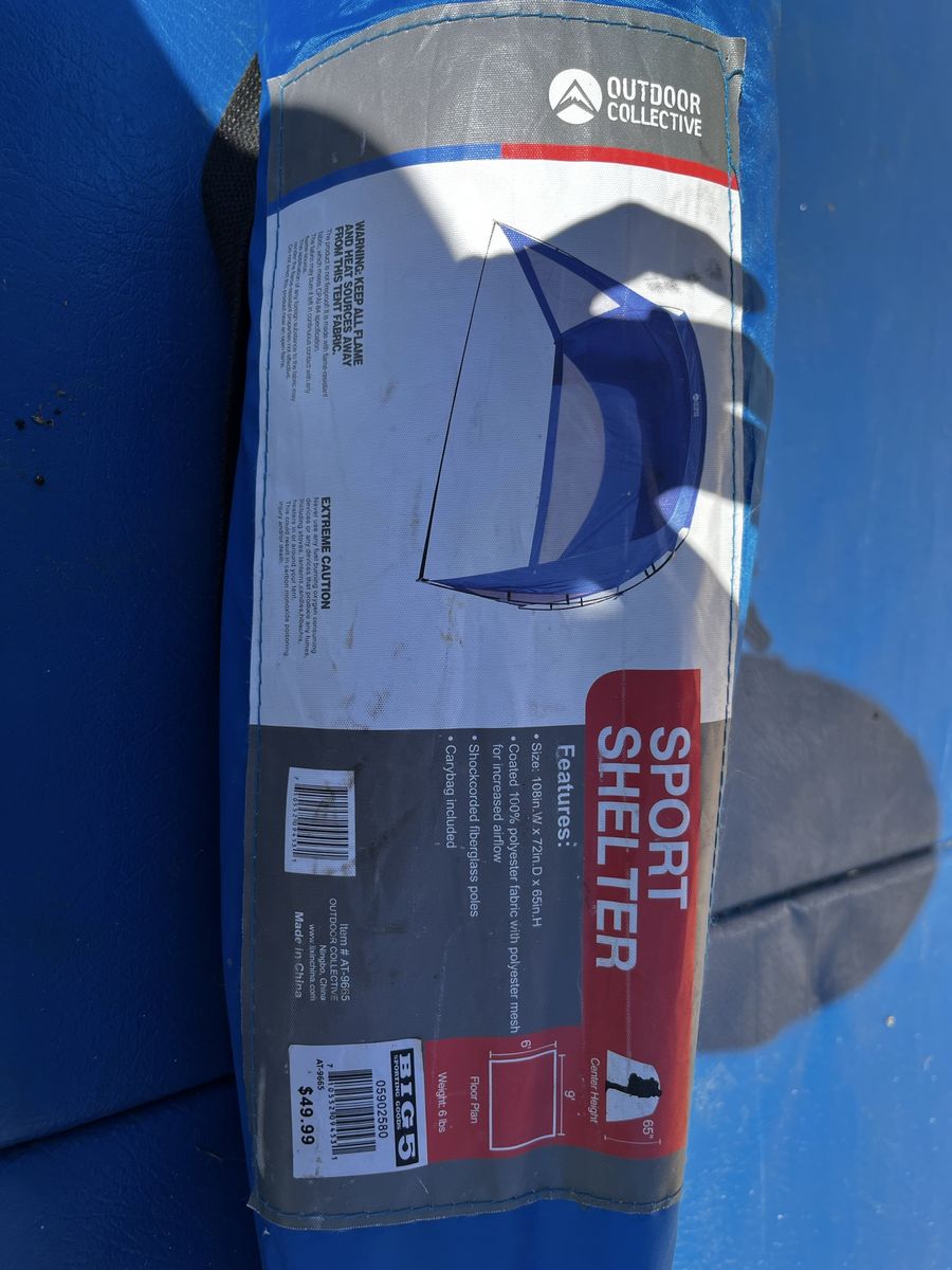 Outdoor Collective Sport Shelter Canopy Sun Shade Tent Blue - Lightweight & Portable