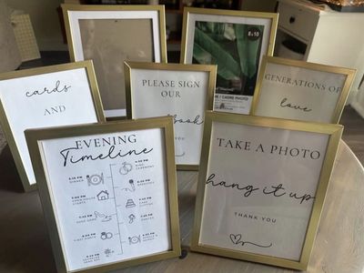 Gold Picture Frames (FOR RENT)