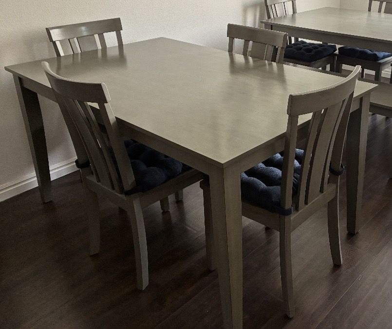 Grey Dining Room Set