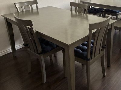 Grey Dining Room Set