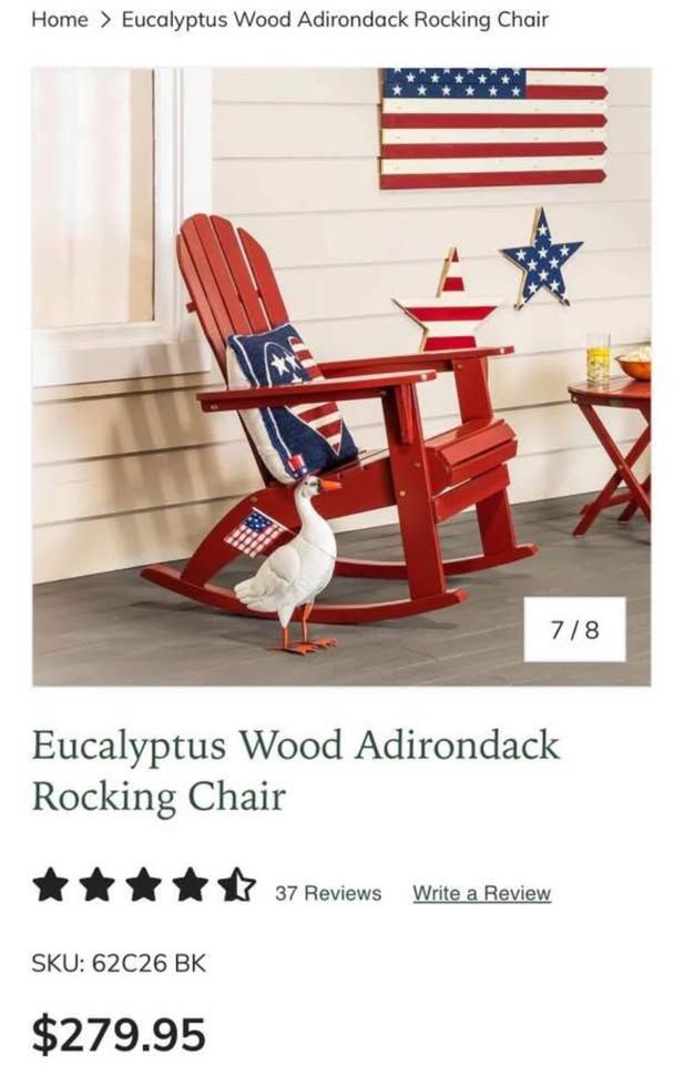 Outdoor Rocking Chair - Brand New