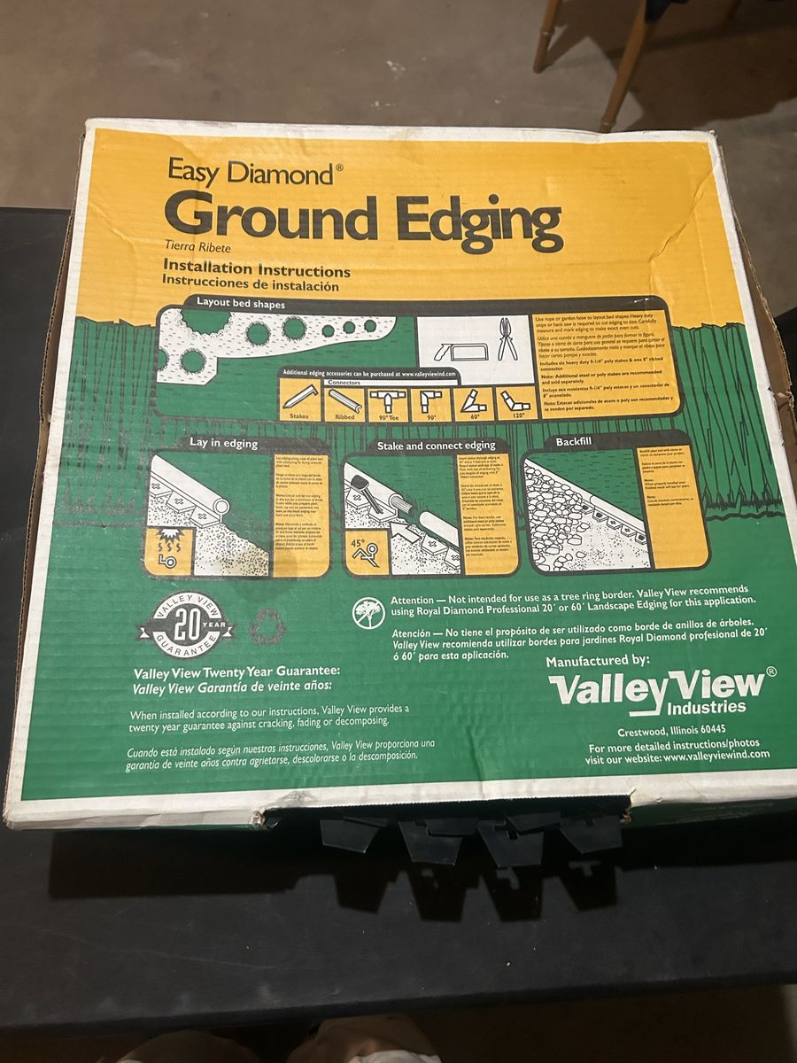 Easy diamond ground edging 20ft