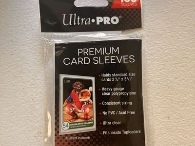 Ultra PRO Premium Card Sleeves (100-count) - Standard 2.5" x 3.5" Heavy Gauge, Clear, Acid-Free