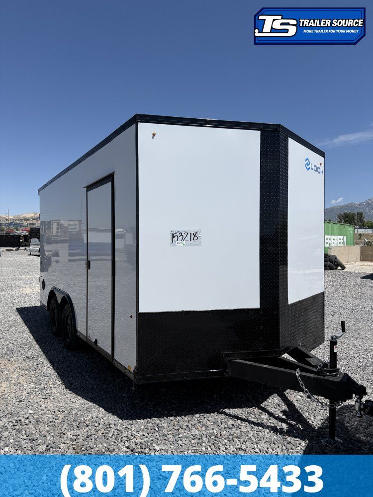 8.5x16 Look ST DLX Enclosed Cargo Trailer - 7'0" Interior - 7K GVWR - .080 PolyCor, Black Out Package, Rear Spoiler w/ Load